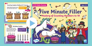 EYFS Maths Mastery: 5 Minute Filler Counting PowerPoint (Ages 3-4)