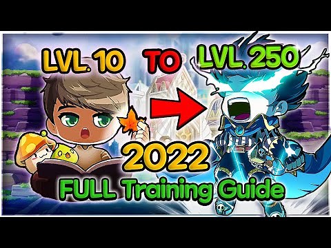 Maplestory 2022 Updated LVL 10 - 250 Full Training Guide + TIPS