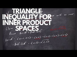 Triangle Inequality for ANY Inner Product Space (Proof)