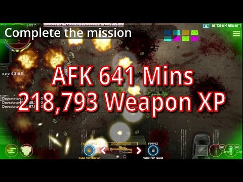 AFK 641 mins in pods map, over 200,000 weapon mastery XP [SAS: Zombie Assault 4 Version 2.0.2]