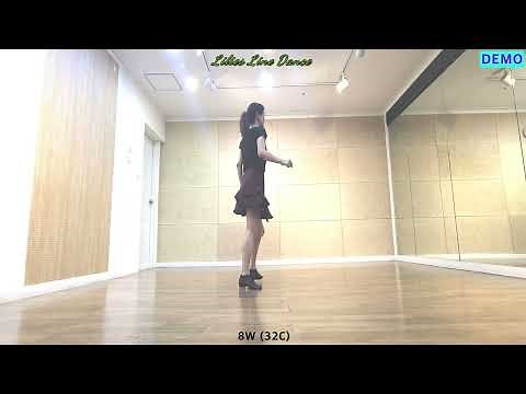 Glass of Wine Line dance - DEMO & TUTORIAL