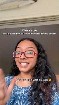 Early, Late and Variable Decelerations - why are they seen? a concept