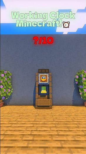 This Clock Actually WORKS In Minecraft⏰ #minecraftbuilding