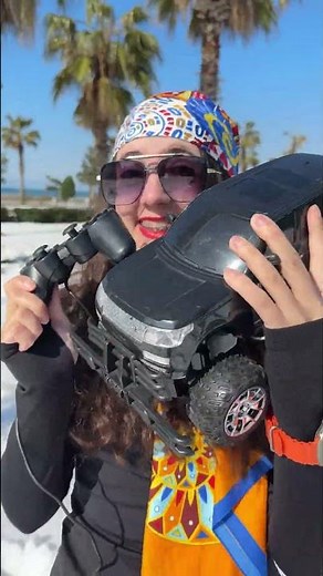 CHALLENGE: Who has the best RC CAR in SNOW 🚗🎮😳 #shorts #viral #gukafamilyshow