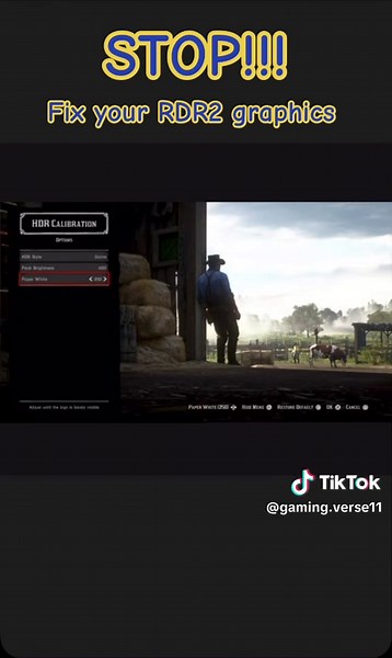 Fix your RDR2 graphics in seconds 🔥 Console settings you NEED. #fyp #rdr2 #gamingontiktok #gamingvideos #rockstargames