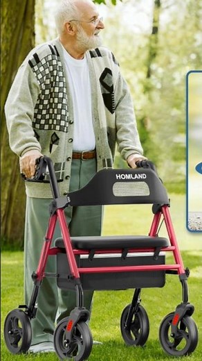 best Walker with Seat Included 🤯#shorts #seniorcare #dailytools