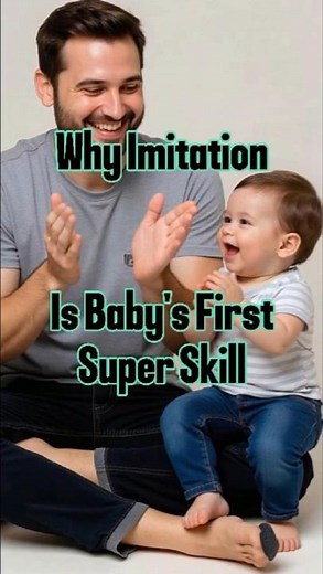 Why Imitation Is Baby's First Super Skill #baby #childdevelopment #babyshorts