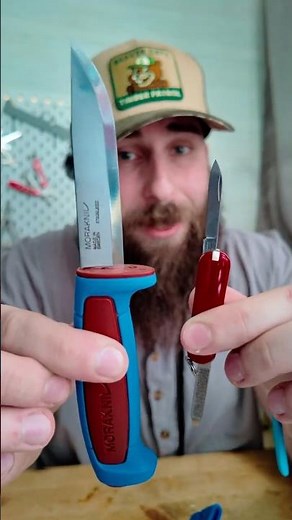 Cheapest Victorinox Swiss Army Knife vs Cheapest Mora Fixed Blade.. Pick One!