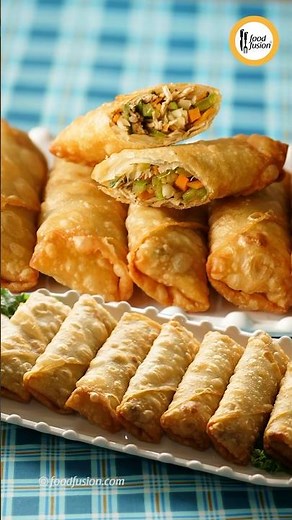 Quick and Easy Chicken Spring Rolls Recipe Food Fusion