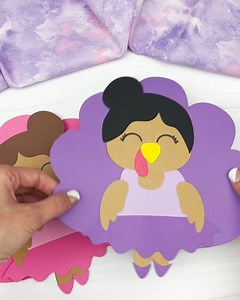 🩰 Hide the turkey as a graceful ballerina! So cute & simple to make with the template. | Simple Everyday Mom