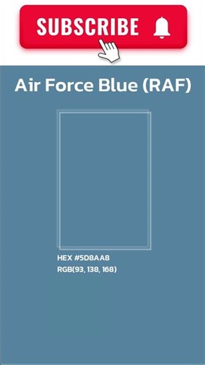 All colors A-Z part 5. Air Force Blue (RAF) Color
