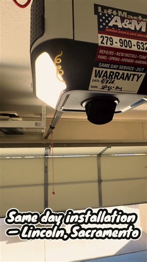 LiftMaster 6580L Plus 1HP Belt Drive Opener with 360° Camera Install | Lincoln CA