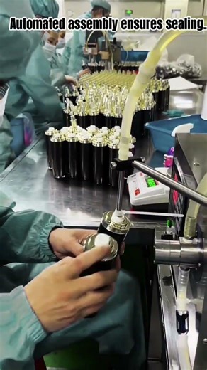 Pump Assembly Process in Automated Factory Line Production