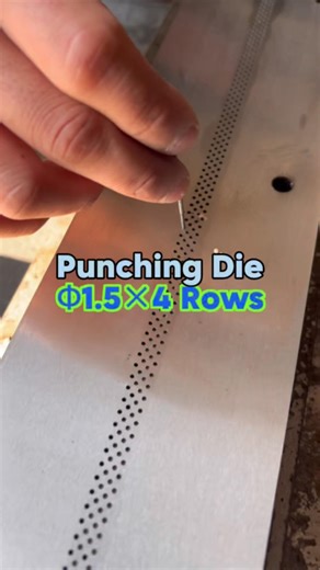 This is a Φ1.5mm × 4-row metal ceiling perforation die #machine #factory #aluminumceilingmachine
