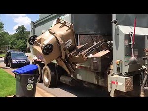 Advanced Disposal McNeilus automated garbage truck