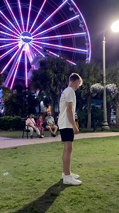 Ferris Wheels are pretty cool 😳 who can guess where this one is? #tricking #gymnastics #flips #parkour #scenic #ferriswheel | Aspen Tree