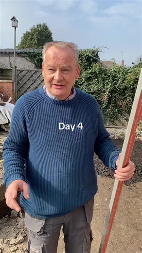 Trust the process: Day 4 of landscaping project. Today we have started putting the base down ready for the flags to go down. We have used skelpings ( broken up tarmac) and this will get plated down with a wacker plate to make it a solid base. Keep watching and sharing or reposting thank you 🙏. #landscaping #gardendesign