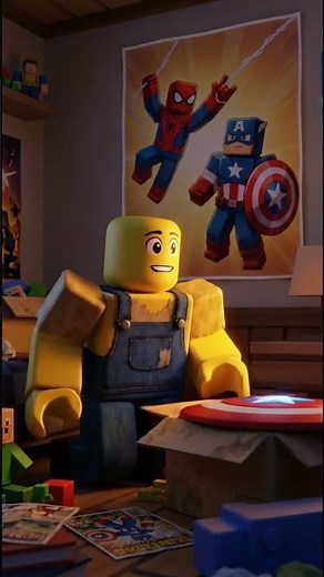 Blocky becomes a superhero!!! #roblox #shorts