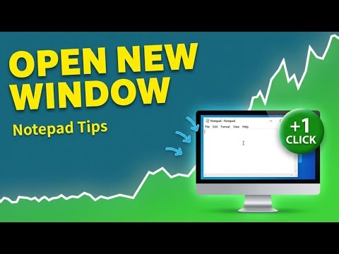 How to open new window in notepad