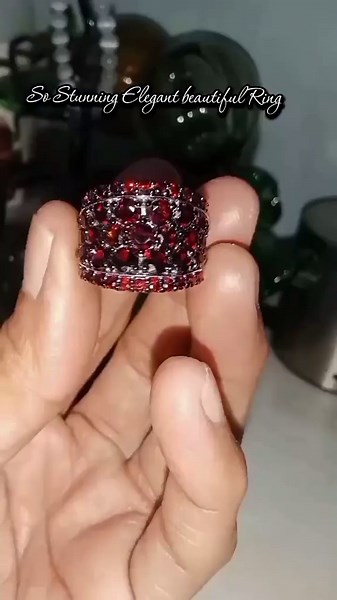 Natural Red Garnet Ring: Stunning Jewelry for Women