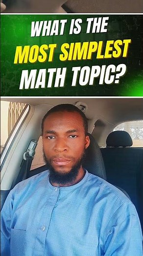 What is the most simplest Math topic? Still gathering data.