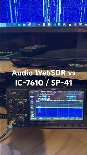 WebSDR audio vs ICOM IC-7610 #hamradio