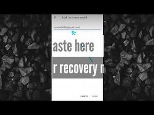How to add recovery mail in gmail account