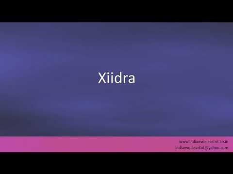 Pronunciation of the word(s) "Xiidra".