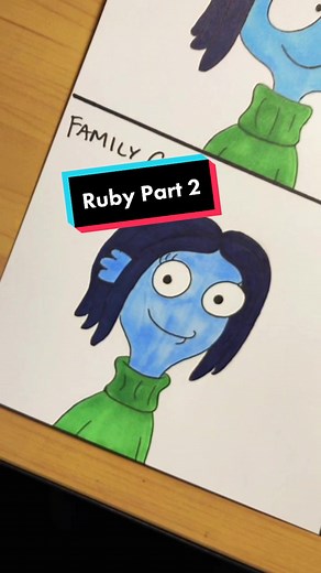 Ruby Gillman Drawing in 4 Cartoon Styles Part 2