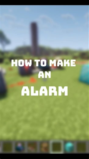 How to make an alarm in Minecraft! #Minecraft #shaders #creativesurvival #minecraftbuilding #shorts