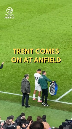 😳 A crescendo of boos for Trent Alexander-Arnold as he comes on for Real Madrid at Anfield. | This Is Anfield