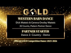 GOLD 2025 Partner Starter - Dance 2: Country "Western Barn Dance" - Demo with music