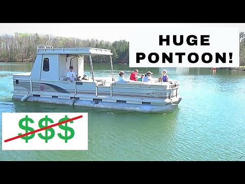 The BIGGEST PONTOON Boat You Can Buy and Actually Afford (Sun Tracker Party Hut 30)