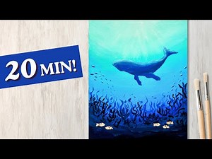Easy Acrylic Painting for Beginners | Under the Sea