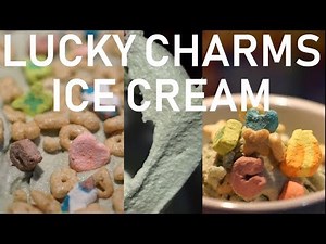 Lucky Charms Ice Cream (made w/ 🥣 cereal milk 🥛)