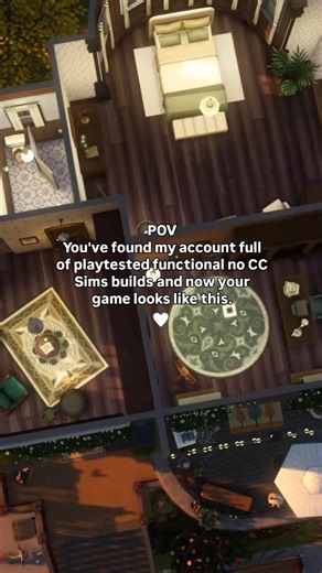Functional new Sims 4 builds? Yes! ☕ #thesims4 #sims4build #simstagram #simsnocc | ABNewcrest Builds
