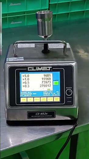 Particle Count Test - Cleanroom Validation DOP Test Mechanical Engineering