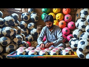 How Handmade Footballs Are Made: How Soccer Balls Are Made| Football Foctory Football manufacturing