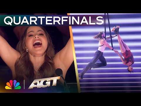 Duo Stardust Creates An Unforgettable Spectacle While Flying High In The Air! | AGT 2025