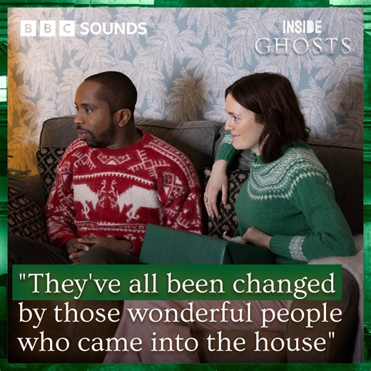 203K views · 3.2K reactions | "They've all been changed by those wonderful people who came into the house" Listen to Inside... Ghosts: https://bbc.in/4avNkt3 | BBC Sounds | Facebook