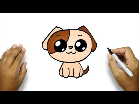 How To Draw A Dog Easy | Cute Dog Drawing