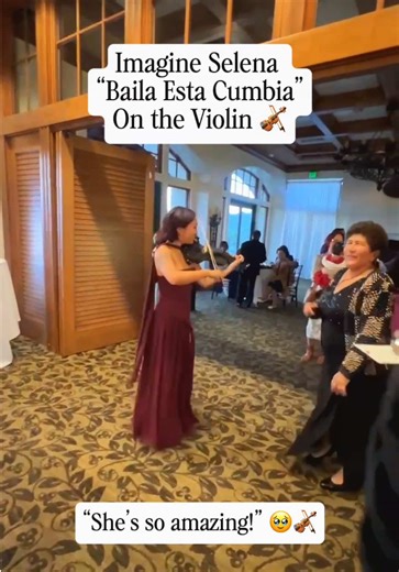 Had all the generations dancing and moving to my @Selena Official Baila Esta Cumbia violin cover! Had so much fun performing for L’s beautiful wedding ceremony & cocktail hour this weekend! 🎻🥰🥳 One thing about me, I will always curate your playlist to fit all your guests, from young to elders! 😍 #wedding #weddingviolinist #violincover #selena #selenaquintanilla
