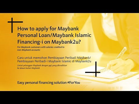 Personal Financing | How to apply via M2U web for Maybank payroll customers