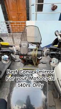 Convex mirror or Blind Spot Mirror for your Motorcycle-So you can see the things you couldn't ||SR||