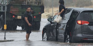 Flooding overtakes Palm Springs, California, during Hilary as local emergency declared