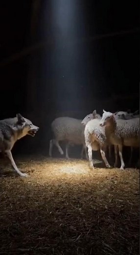 🐕 Unbelievable Bravery: Livestock Guardian Dog Protects Sheep from Wolf Attack at Night!