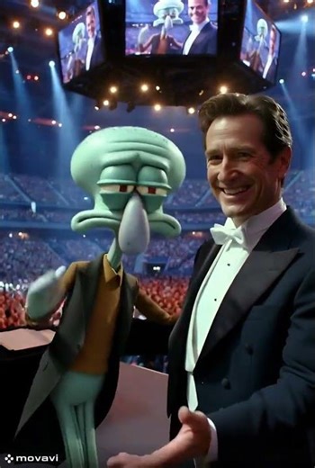 Two conducting orchestras. #aivideo #spongebob #dance #shorts