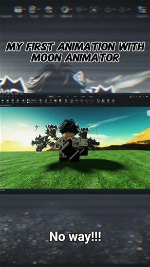 My first animation in moon animator 2 project! #roblox