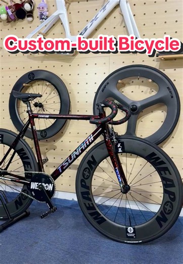 Customizable Marble Red Tsunami Fixie Bike — MRBICYCLES