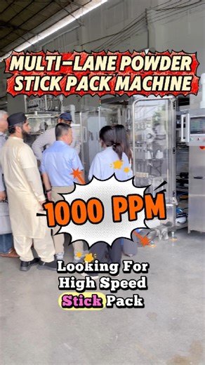 kitechpacking on Instagram: "Looking for a high-speed, efficient, and stable packaging solution? We offer a multi-lane stick pack machine ideal for energy powders, electrolyte mixes, protein powders, and collagen drink powders. With up to 1000 packs per minute, it ensures precise dosing, hygienic packaging, and GMP compliance. Perfect for functional powders that require stable, high-speed, and high-quality packaging. Contact us now to customize your stick pack production line, enhance your produ